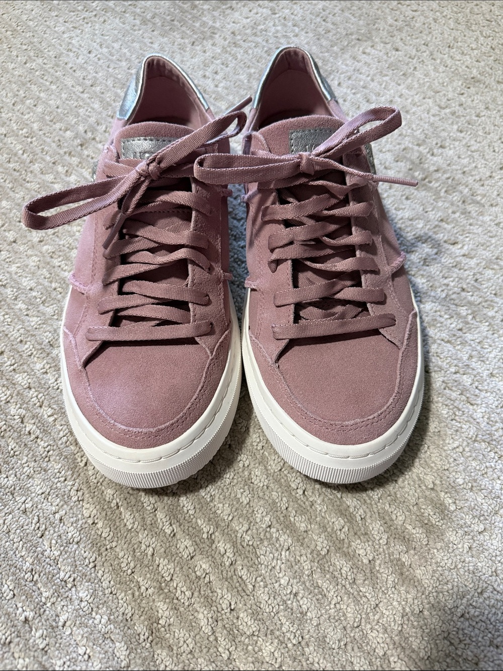 Women’s UGGS Dusty Pink Suede Low-Top Sneakers